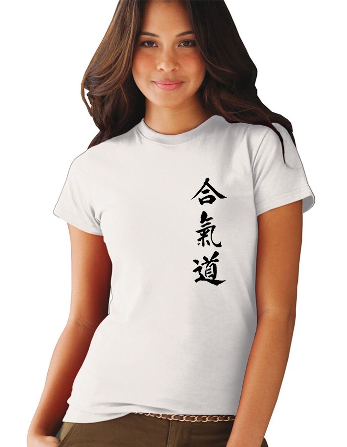 T-Shirt Femme Aikido Blanc