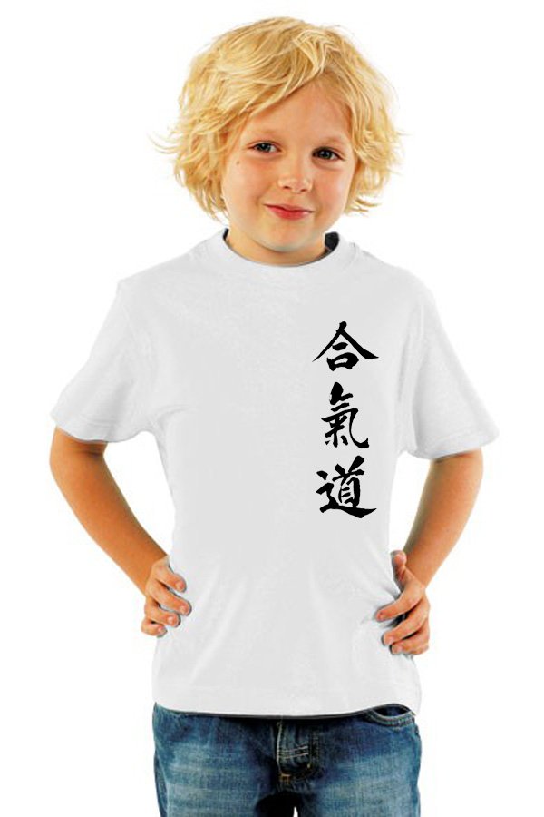 T-Shirt Enfant Aikido Blanc