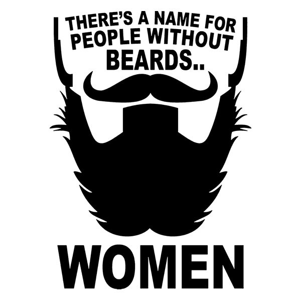 T-Shirt Without beards Blanc – Image 2