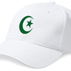 Casquette Algérie Blanc et Vert Émeraude