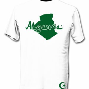 T-Shirt Algérie Blanc et Vert