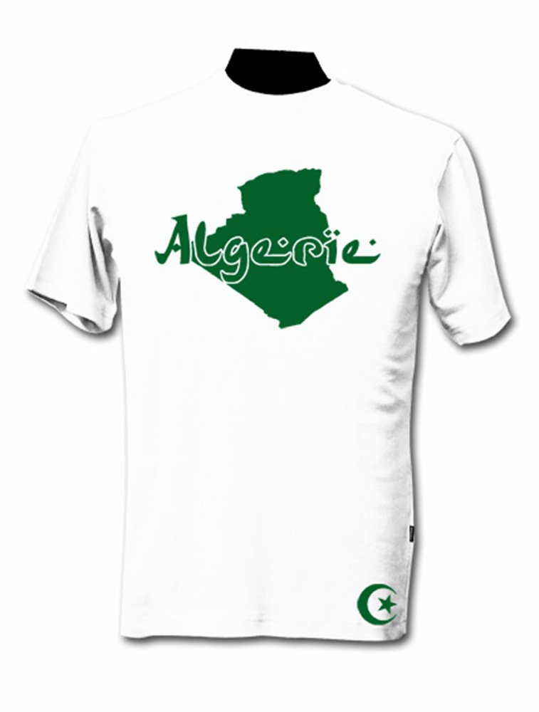 T-Shirt Algérie Blanc et Vert