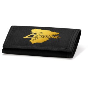 Portefeuille Espagne Noir et Or Métallisé