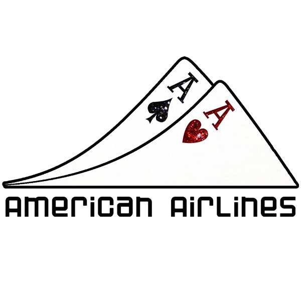 T-Shirt Poker American Airlines Blanc – Image 2