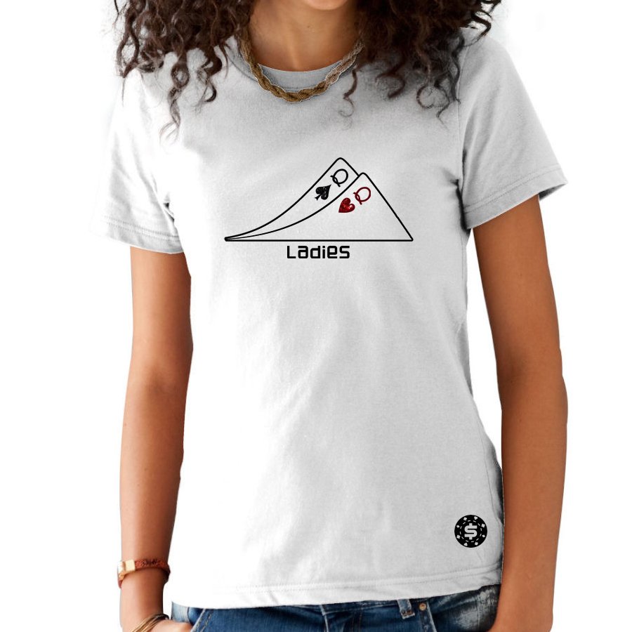 T-Shirt Femme Poker Ladies Blanc
