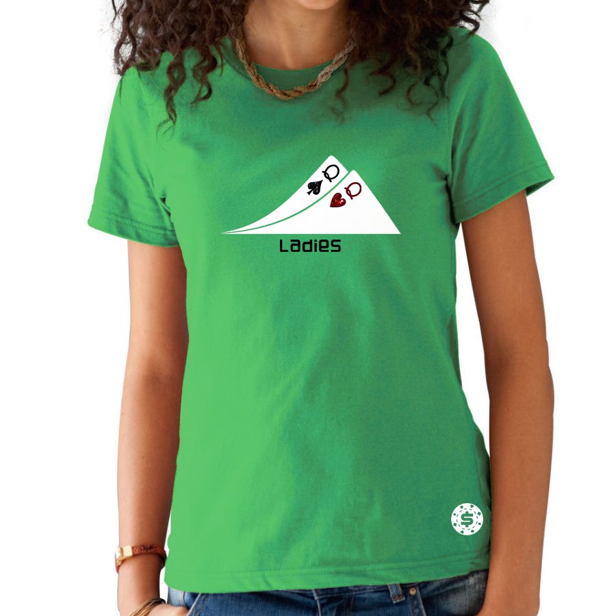 T-Shirt Femme Poker Ladies Vert
