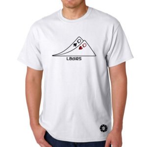 T-Shirt Poker Ladies Blanc