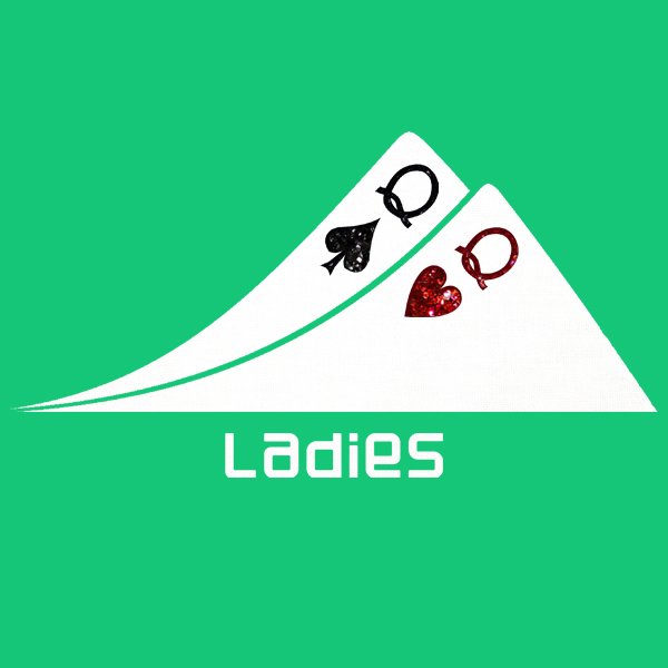 T-Shirt Femme Poker Ladies Vert – Image 2