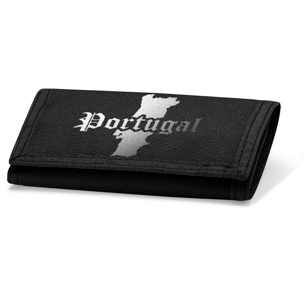 Portefeuille Portugal Noir et Argent Métallisé