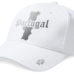 Casquette Portugal Blanc et Argent Métallisé