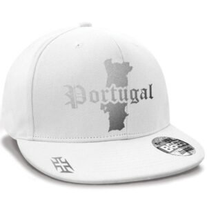 Casquette Hip-hop Portugal blanc / argent métallisé
