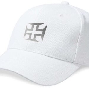 Casquette Portugal "Cruz" Blanc et Argent Métallisé