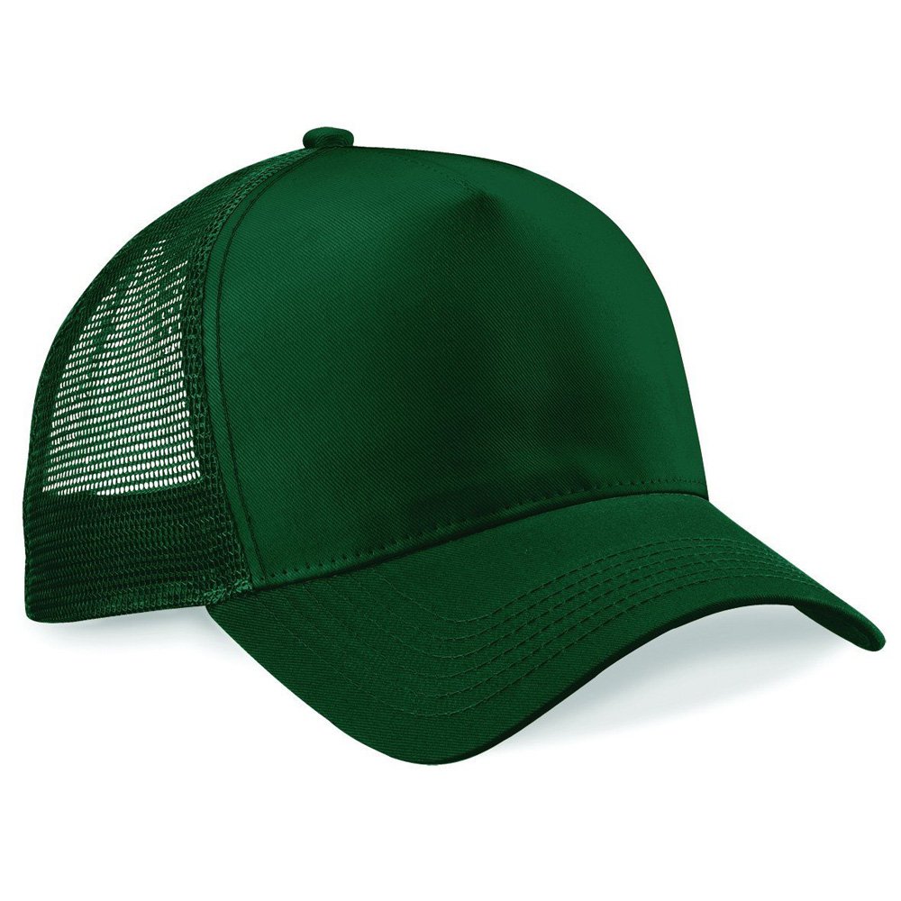 Casquette Snapback Trucker Fashion Vert Bouteille