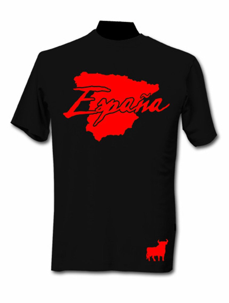 T-Shirt Espagne Noir et Rouge