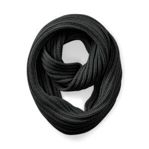 Echarpe Luxe Boucle Infinie Gris Graphite Anthracite