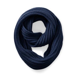 Echarpe Luxe Boucle Infinie Bleu Marine