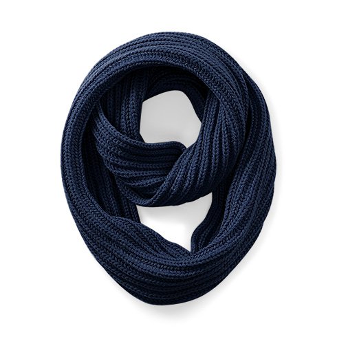 Echarpe Luxe Boucle Infinie Bleu Marine