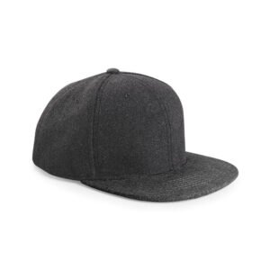 Casquette Hip-Hop Snapback Laine Gris Graphite